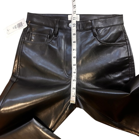 Aritzia Wilfred The Melina™ Flare High-Waisted Vegan Leather Flare Pants- Size 2 - Picture 9 of 12